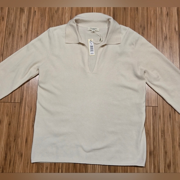 NWT Max Studio Cream Sweater - Picture 2 of 7